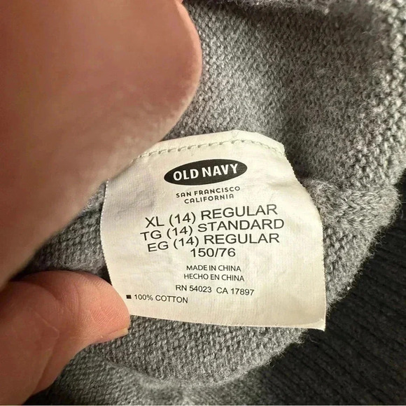 Old Navy Cardigan Button-Up Grey Size Extra Large - Picture 9 of 16